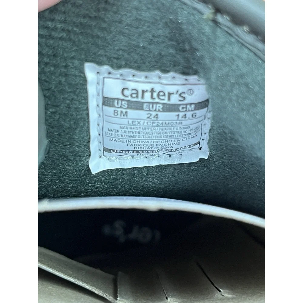 Carter's Lex Winter Snow Boots Toddler Boys Size 8 Water‎ Resistant NEW
